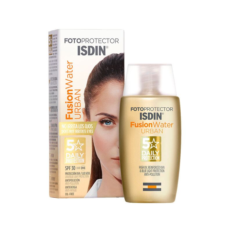 ISDIN Fotoprotector Fusion Water Urban SPF30 50ml - Bloqueador solar facial para entornos urbanos